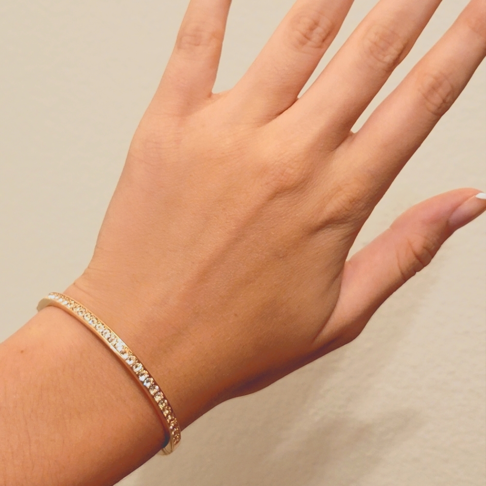 Givenchy Swarovski Crystal Bangle Bracelet